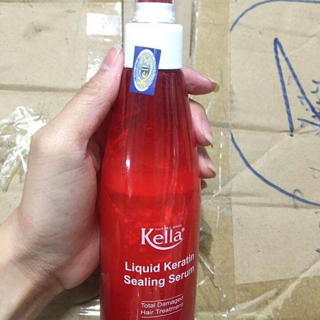 Xịt Dưỡng Tóc Keratin Phục Hồi Tóc Hư Tổn Kella Liquid Keratin Sealing Serum 250ML