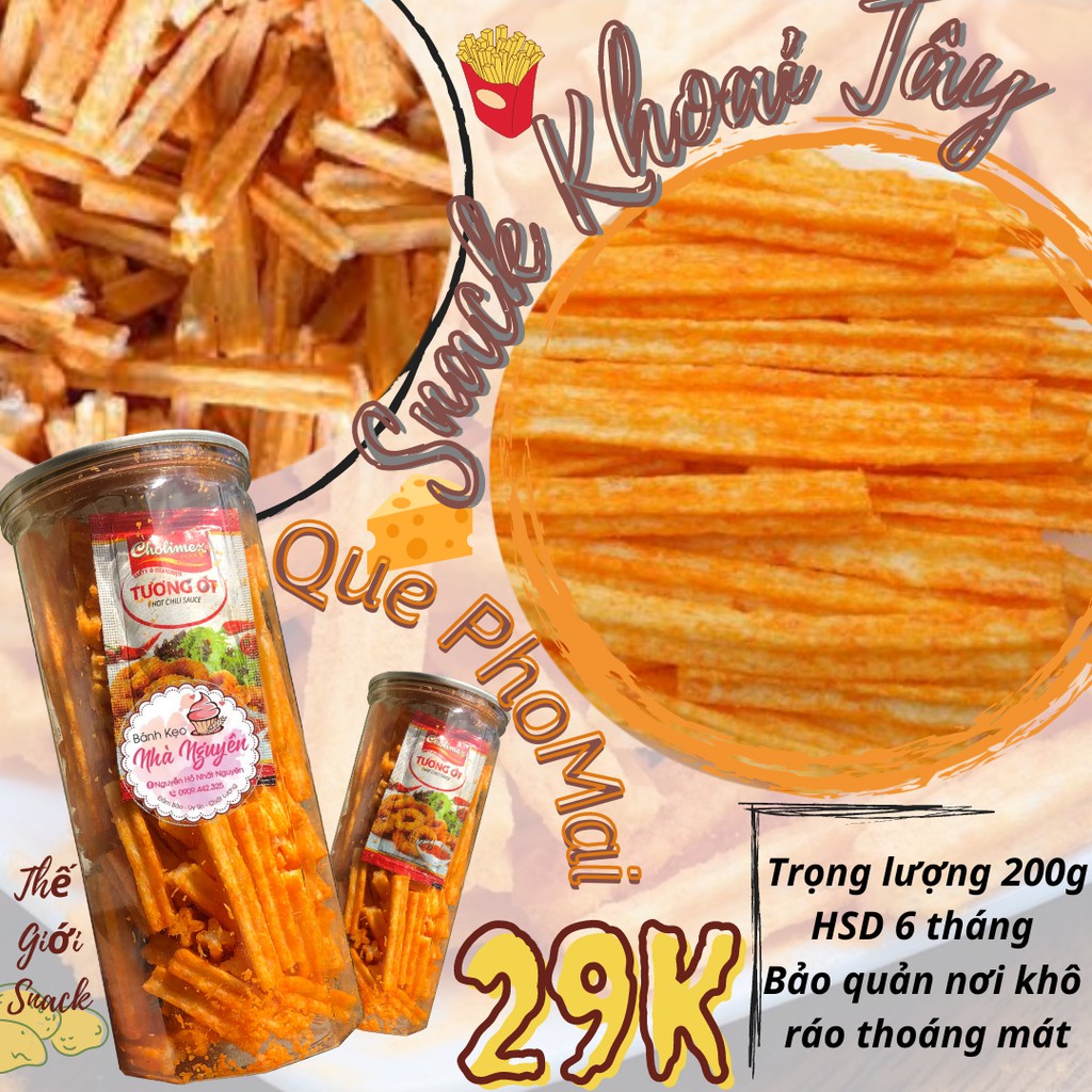 [Mã GROSALE giảm 10% đơn 150K] SNACK KHOAI TÂY QUE PHOMAI
