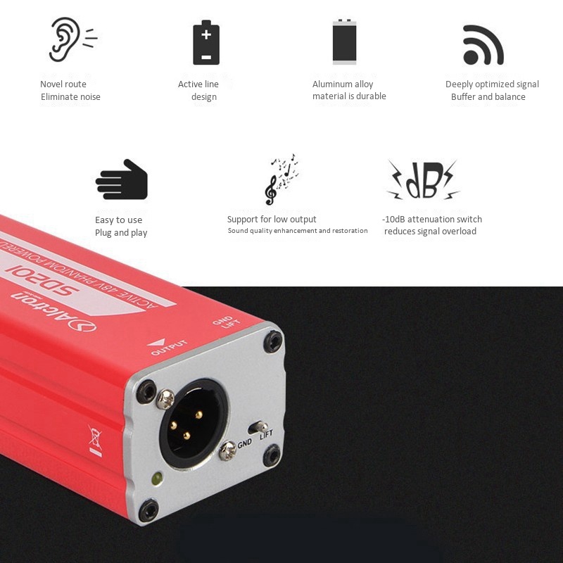 Alctron SD201 Active DI Box Chuyển Đổi Hiệu Ứng Sân Khấu Chuyên Nghiệp