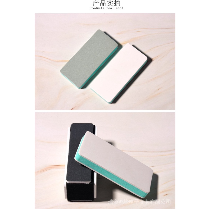 Hàng Có Sẵn Giá Bán Sỉ Dụng Cụ Đánh Bóng Móng Tay Và Tẩy Da Chết Hai Mặt Dạng Khối Màu Bạc Khối Mài Giũa Móng