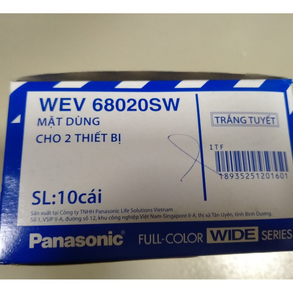 Mặt nạ 2 thiết bị Panaonic - WEV68020SW WIDE