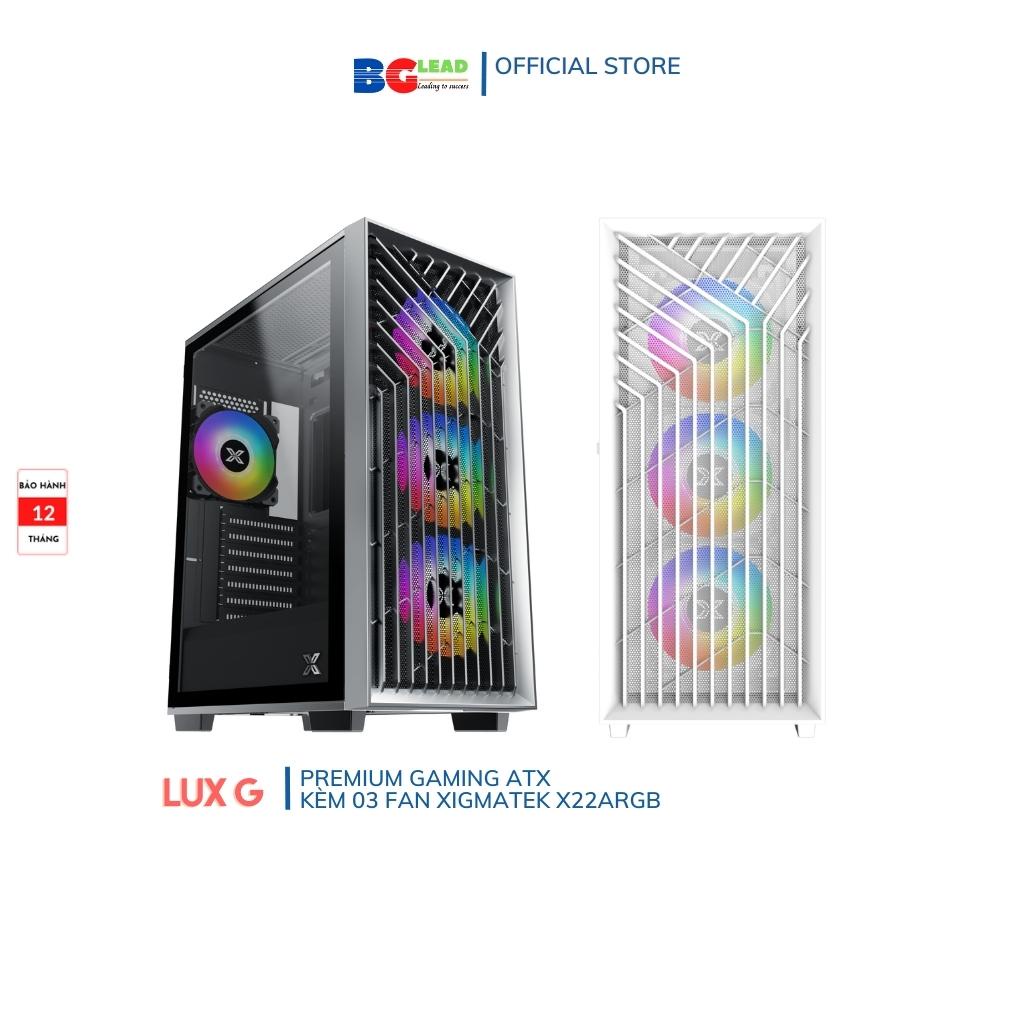 Vỏ case máy tính | Thùng máy tính XIGMATEK LUX G SHADOW 3FX - PREMIUM GAMING ATX, KÈM 03 FAN XIGMATEK X22ARGB