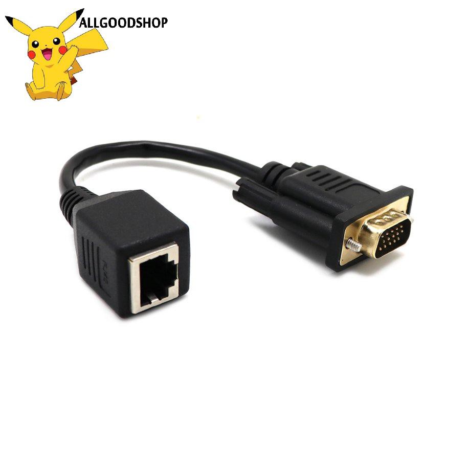Cáp Chuyển Đổi Vga Sang Lan Cat5 Cat5E Rj45 Dài 0.15m | BigBuy360 - bigbuy360.vn
