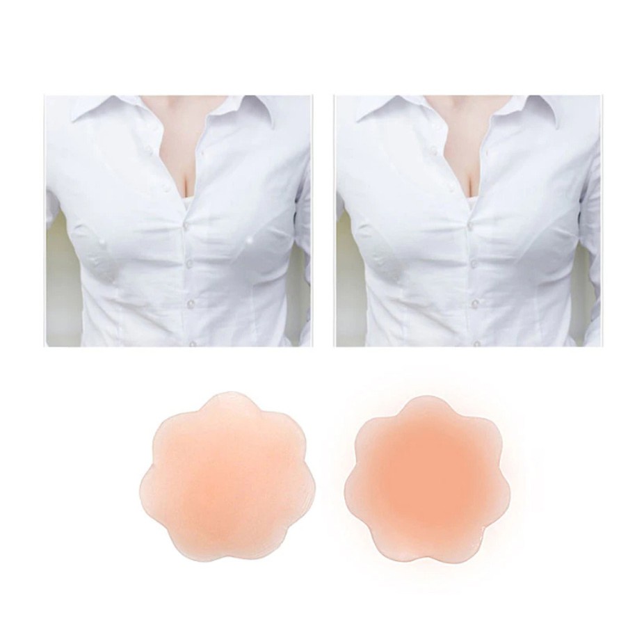 Miếng dán ngực nhũ hoa  silicone cao cấp - mềm mại và tái sử dụng được 6 tháng