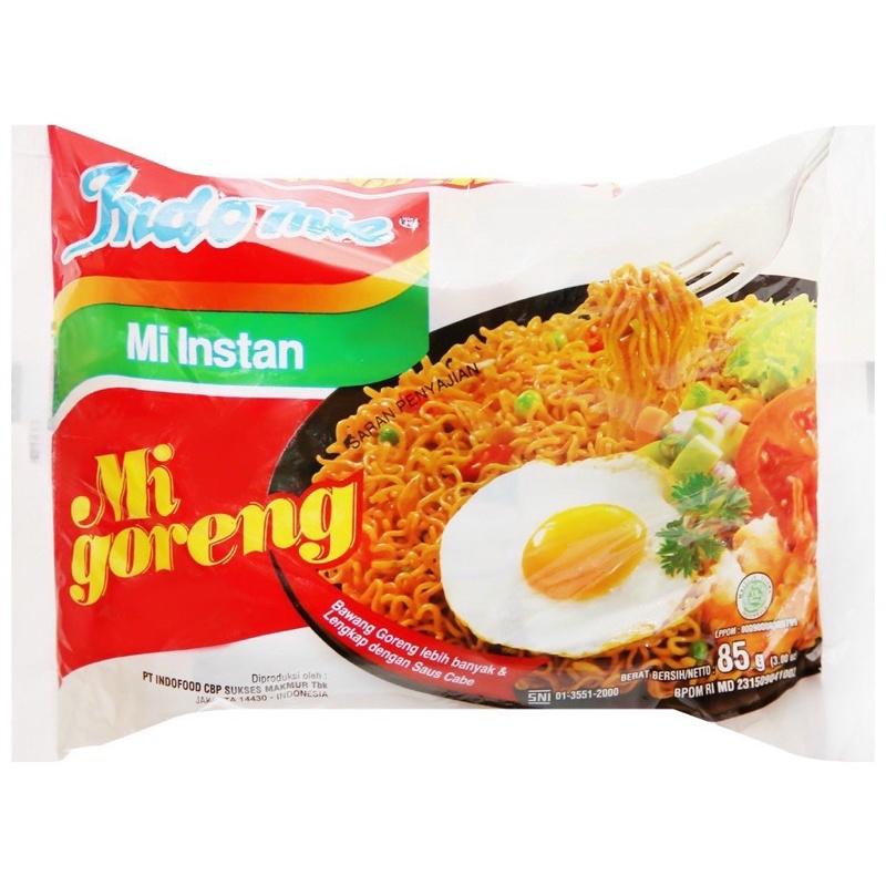 MÌ XÀO KHÔ INDOMIE VỊ ĐẶC BIỆT/ BÒ CAY/SƯỜN