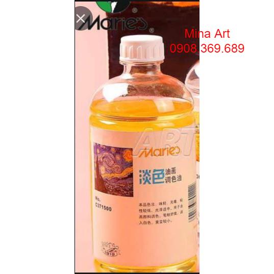 DẦU THÔNG (Turpentine) /DẦU LANH  (Linseed) PHA SƠN DẦU MARIES 500ML