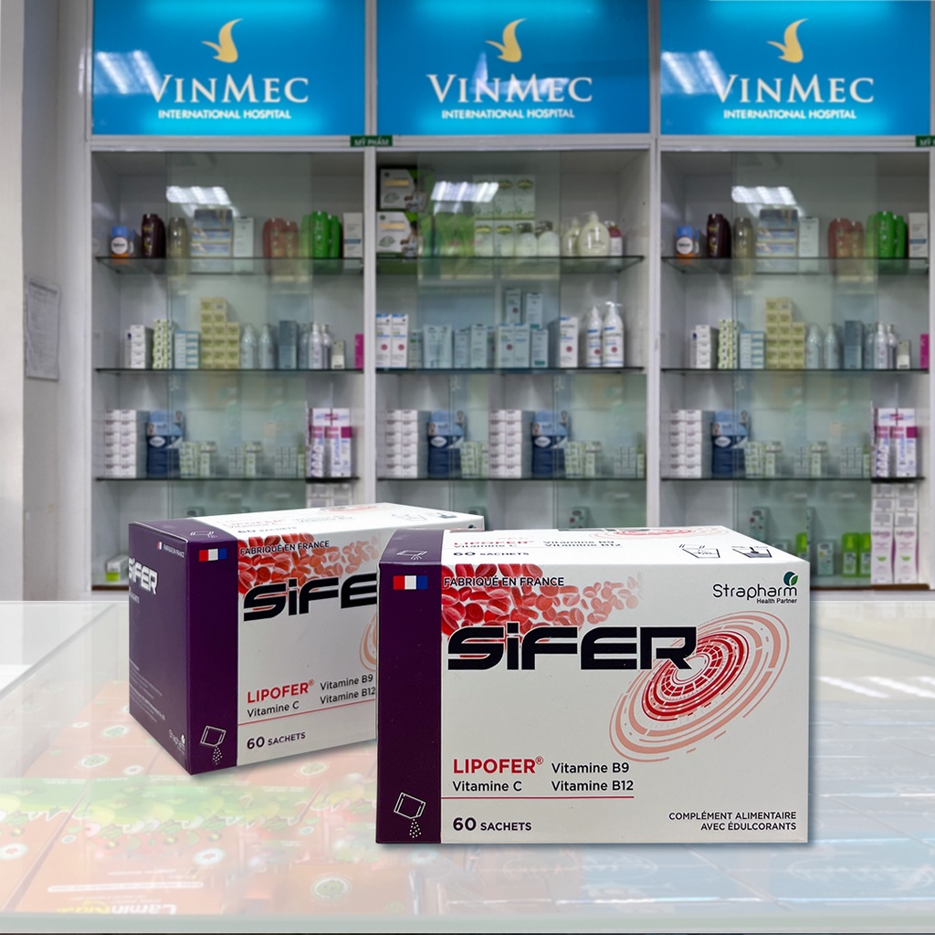 Thực phẩm bảo vệ sức khỏe bổ sung sắt, không gây táo bón Sifer hộp 60 gói