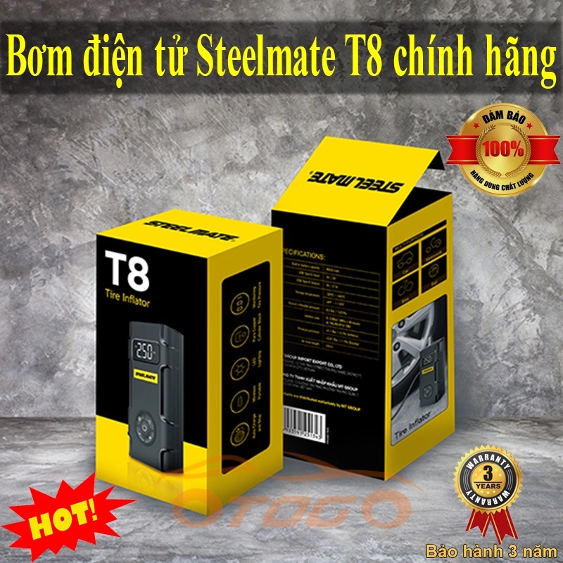 BƠM ĐIỆN TỬ MINI T8 PRO , BƠM ĐIỆN TỬ T8 ,BƠM MINI TÍCH HỢP KÍCH BÌNH Ô TÔ