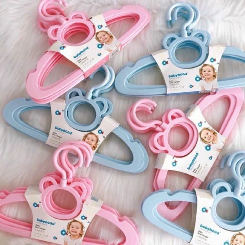 Set 5 móc quần áo trẻ em cao cấp Babyhood