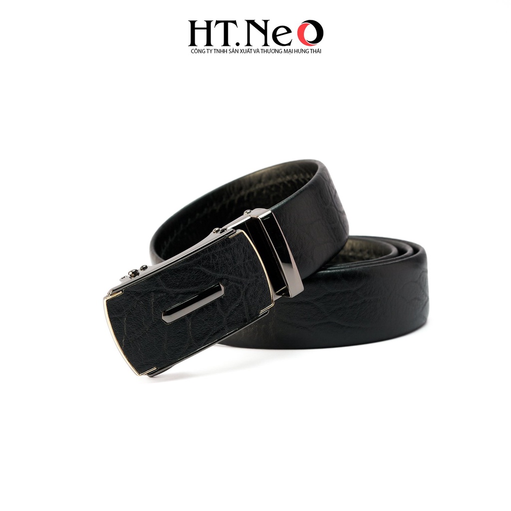 Dây lưng da voi HT.NEO da voi nguyên miếng siêu dẻo dai, thiết kế lịch thiệp nam tính DL21