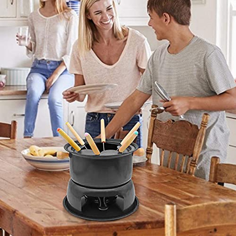 Bộ nồi nấu phô mai phô mai 6 ngăn bằng thép không gỉ
