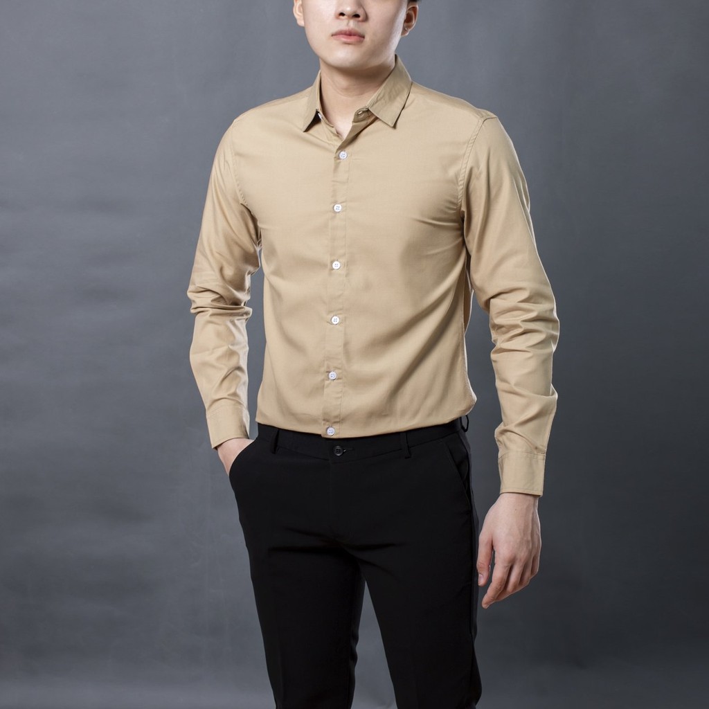 Áo sơ mi nam dài tay - 4Lucky - 1623, chất kate đẹp | BigBuy360 - bigbuy360.vn