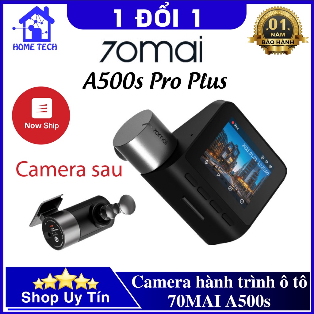 Camera Hành Trình Ô Tô 70mai Pro plus A500S - 1944P, GPS, Cảnh Báo Va Chạm - Bản nâng cấp của A500