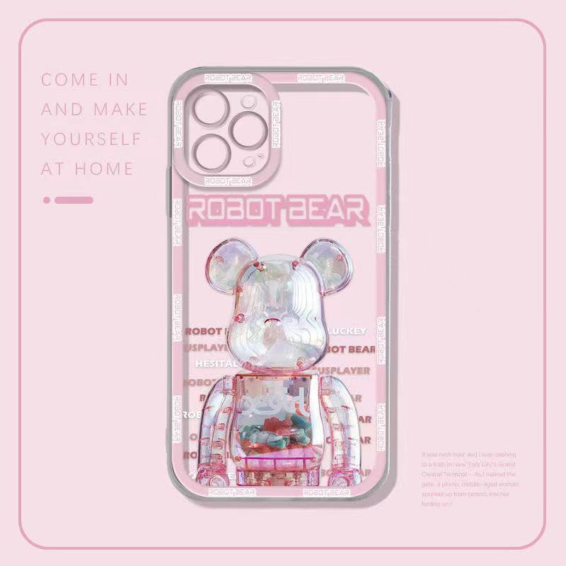 Ốp điện thoại mềm hình gấu cho Iphone 11 Pro Max I11 I7 I8 7plus 8plus Ix Xs Xr Xs Max Se 12 12pro 12 Pro Max