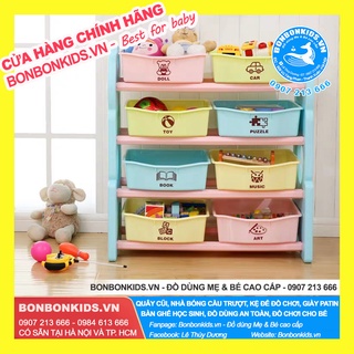 [Sale Freeshiip] Kệ đồ chơi Newber cao cấp (Tặng kèm bộ bóng rổ và móc treo)