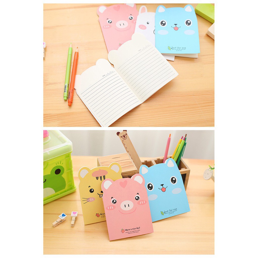Sổ ghi chép hình gấu_sổ tay cute cho học sinh giá rẻ 40 trang