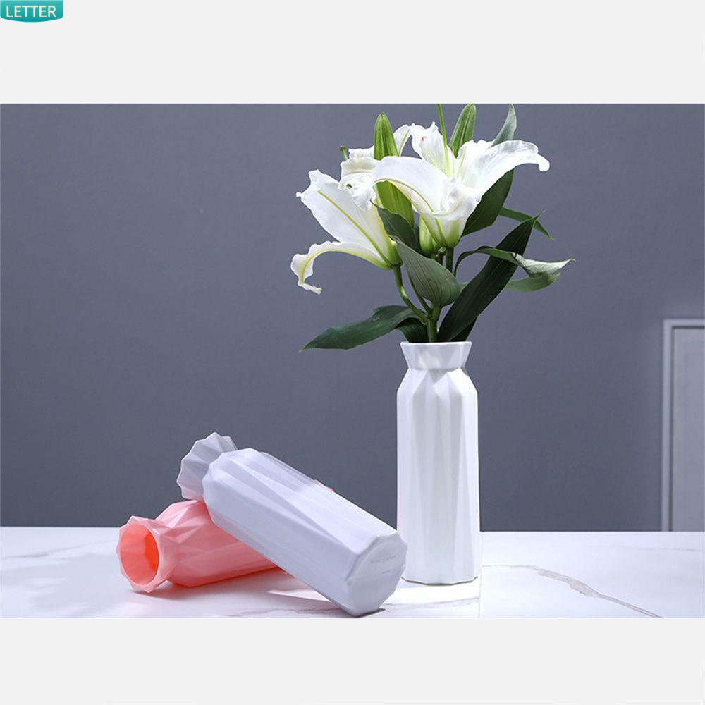 Chậu Hoa Tròn Bằng Nhựa Chống Rơi Trang Trí Nội Thất