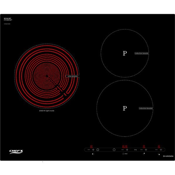 Bếp hỗn hợp điện từ ba bếp Chefs EH-MIX545N - Hàng chính hãng