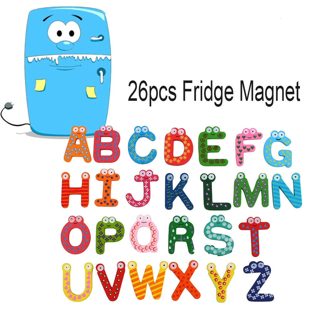 26 chữ cái từ A-Z trang trí tủ lạnh