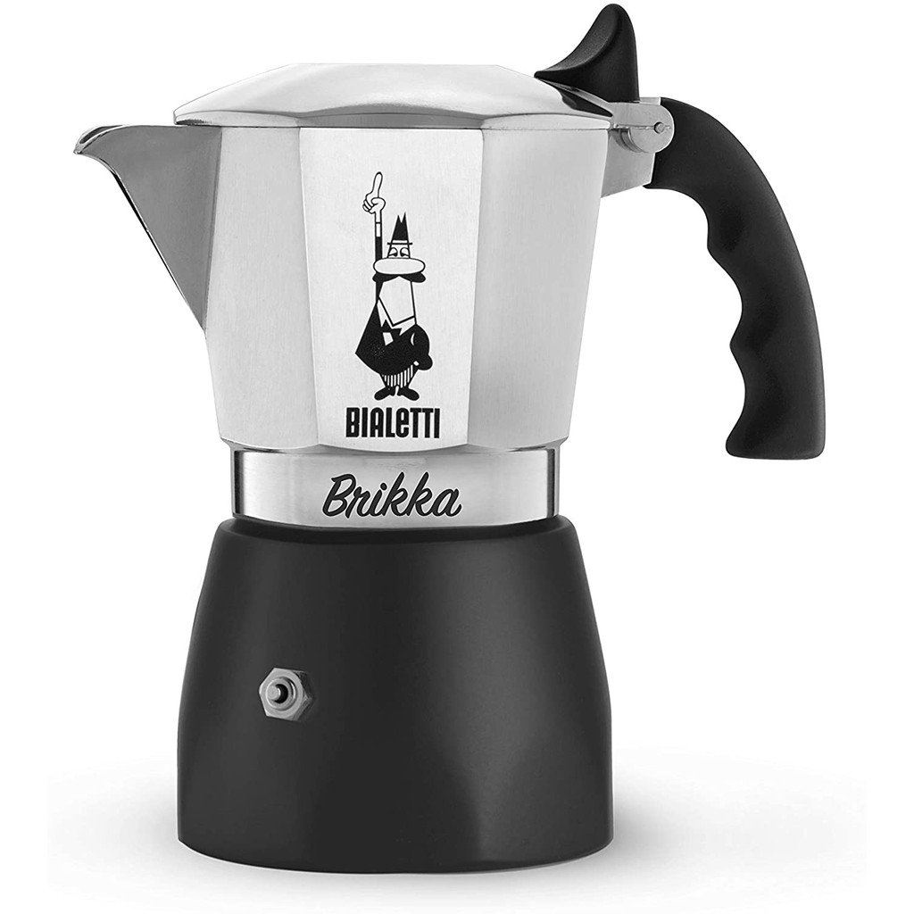 [Chính hãng] Ấm pha cà phê kiểu ý Bialetti Brikka cao cấp - có van áp suất