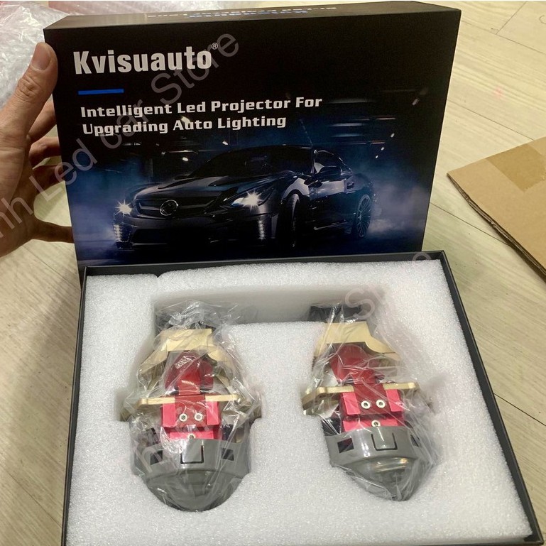 BI LED LASER KVISUAUTO® L2 3INCH-55W/LASER 28W