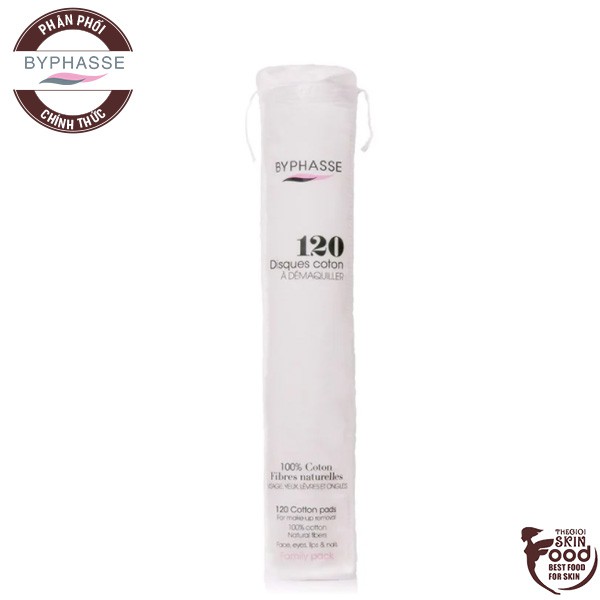 Bông Tẩy Trang Byphasse Cotton Pads (120 Miếng)
