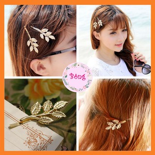 [Ảnh thật - Ke09] Kẹp tóc thời trang hình cành cây 5 lá