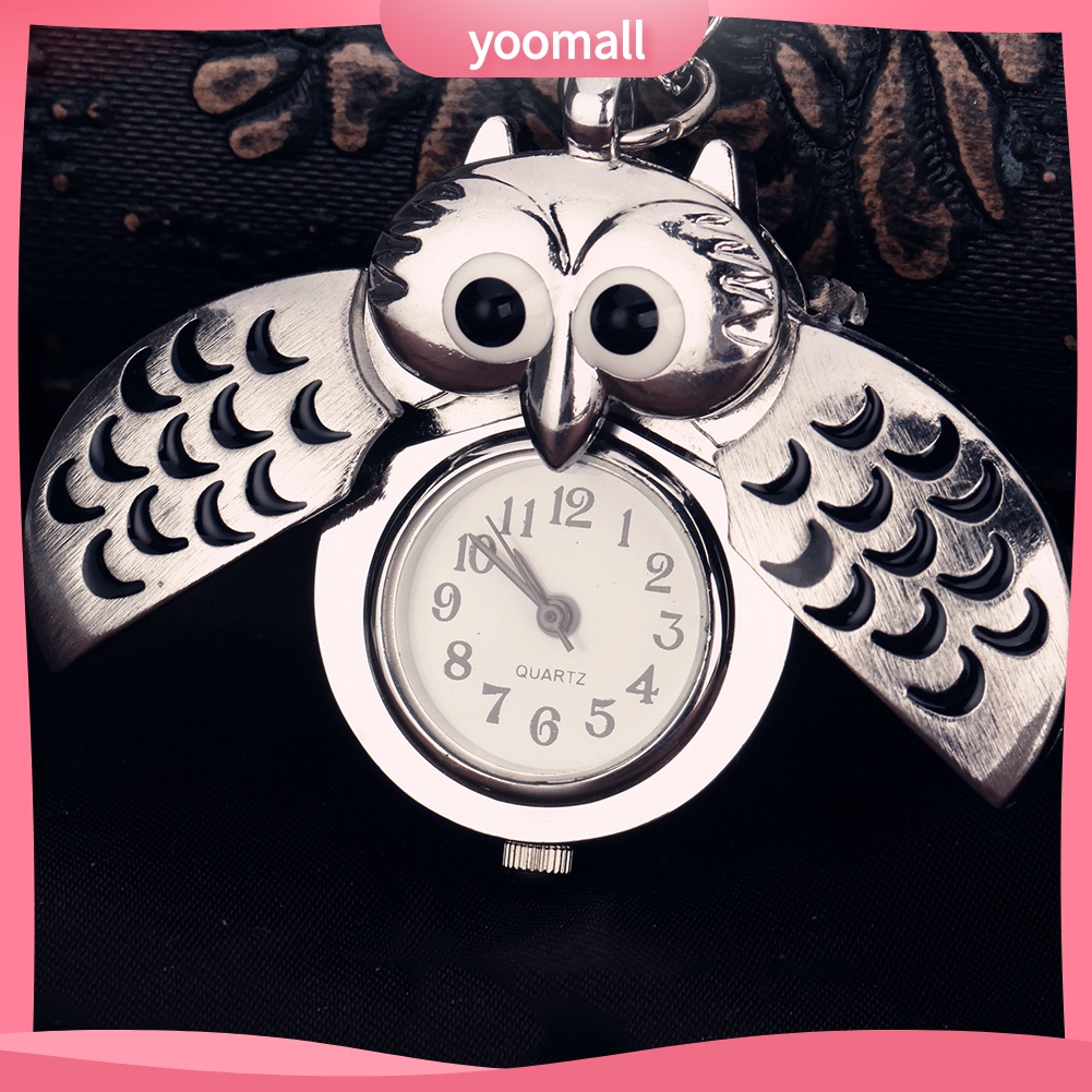 Đồng hồ quả quýt bỏ túi thiết kế chim cú hoạt hình độc đáo