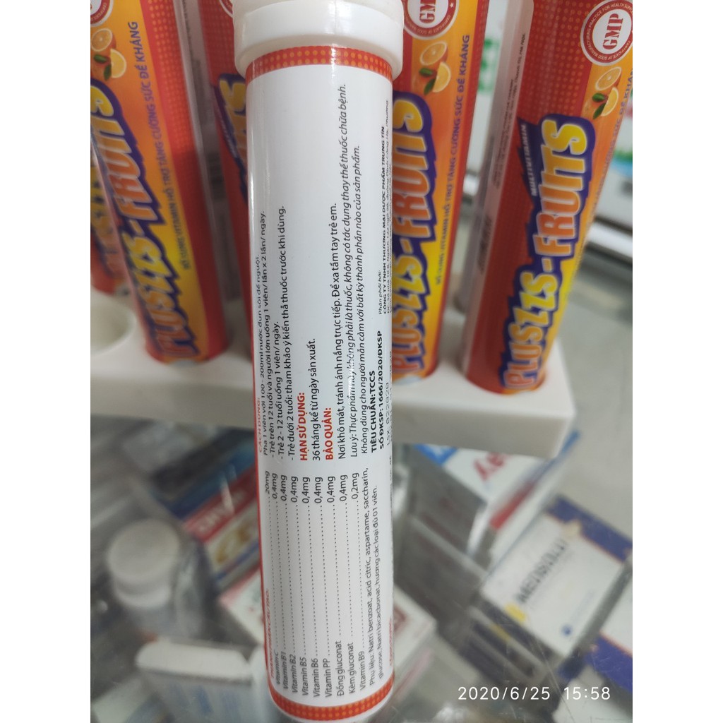 C sủi Luxury Plus Multivitamin  cam + tăng lực