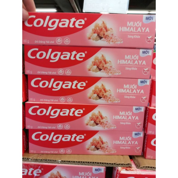 Kem đánh răng Colgate Natural  (đủ 5 hương bestseller) muối Himalaya sáng khoẻ 180g