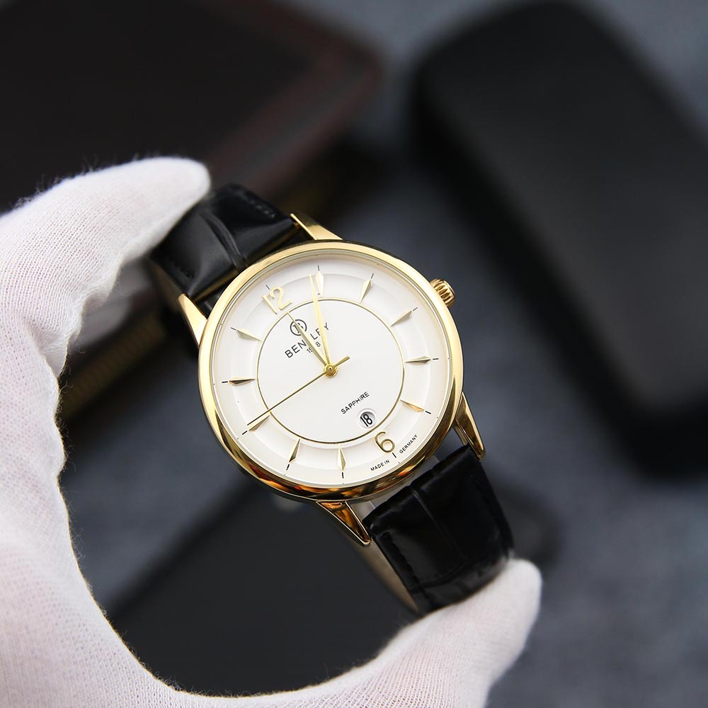 Đồng Hồ Nam BEN3234 Dây Da Cao Cấp 2 Màu Sang Trọng Mặt Kính Chống Xước, Chống Nước BH Hãng 12 Tháng