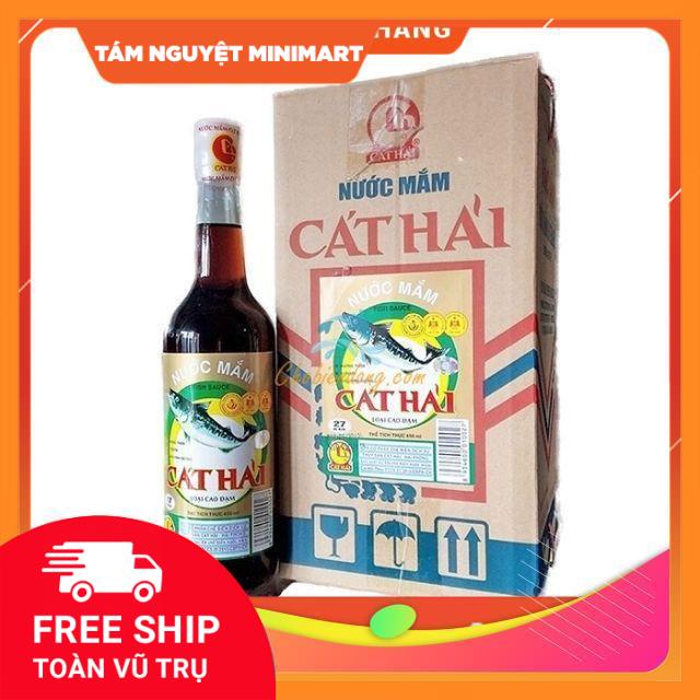 Nước mắm Cát Hải 27 độ đạm 650ml