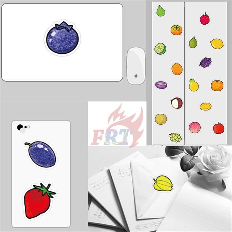 Set 40 miếng dán họa tiết trái cây trang trí đa năng