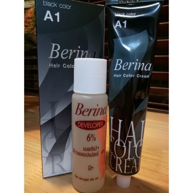 Thuốc nhuộm tóc đen berina A1 thái lan