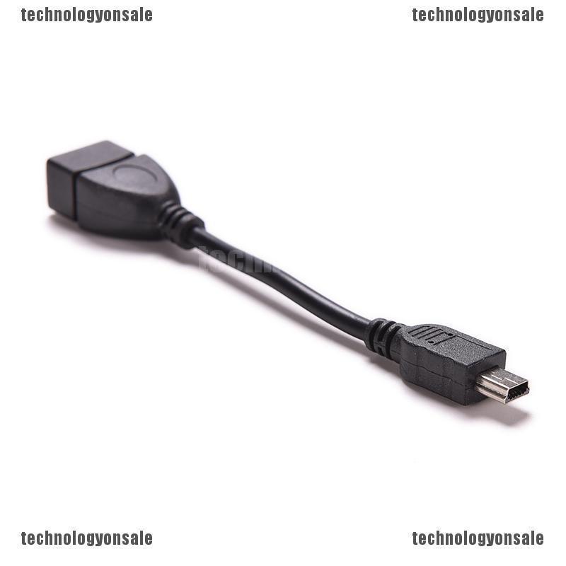 Cáp Otg Chuyển Đổi Mini 5P Sang USB 2.0 Type A