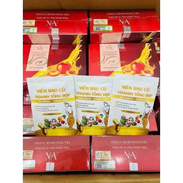 TRÀ ĐÀO GIẢM CÂN ĐÔNG ANH CHÍNH HÃNG (15 Gói) tặng kèm detox