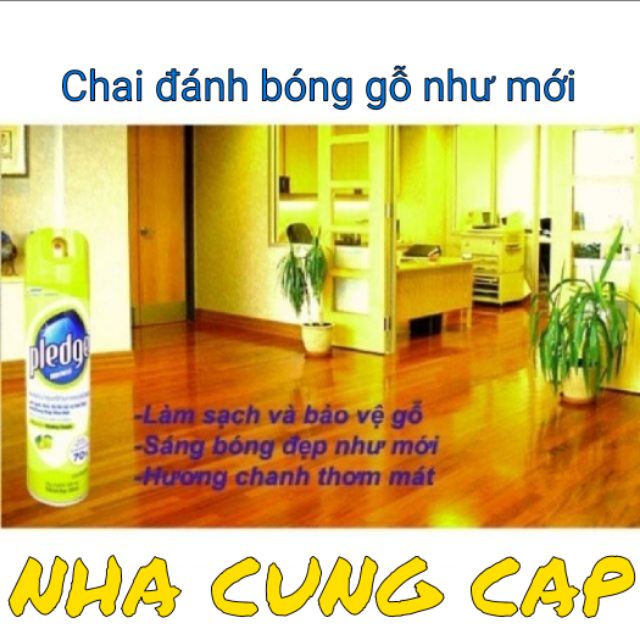 [DEAL HỦY DIỆT] CHAI ĐÁNH BÓNG GỖ PLEDGE 330ML