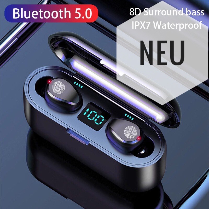 Tai nghe bluetooth f9 ,i12 ,pro4,... tất cả các bản pin trâu âm thanh HD kết nối nhanh với tất cả các dòng máy