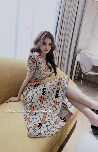 [Shop bigsize nữ] Đầm dài đi tiệc 55-75kg (2 size: XL/ XXL)