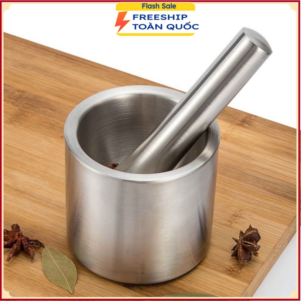 PVN22524 Cối chày Inox 304 cao cấp T2 .