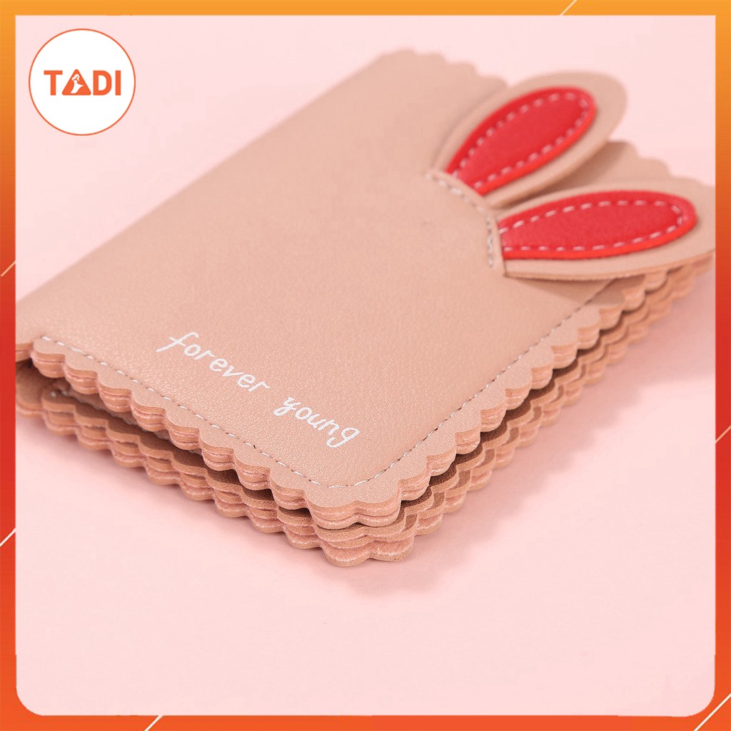 ⚡FLASH SALE⚡ Ví cầm tay nữ tai thỏ siêu cute - Ví bóp da nữ mini nhỏ gọn xinh xắn - Tadi