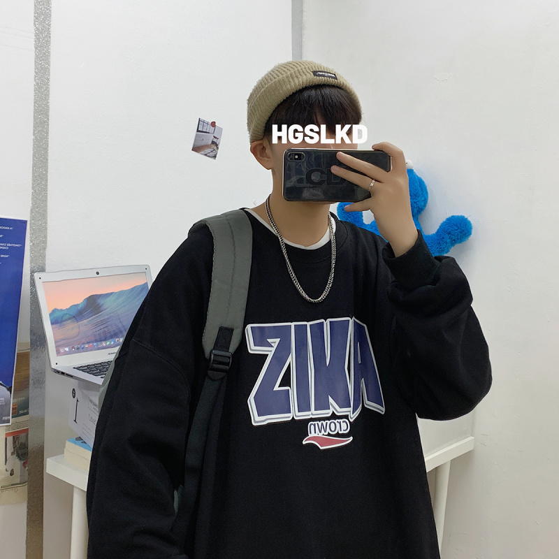 Áo Thun Nam Tay Dài Dáng Rộng Thời Trang Phong Cách Hàn Quốc | BigBuy360 - bigbuy360.vn