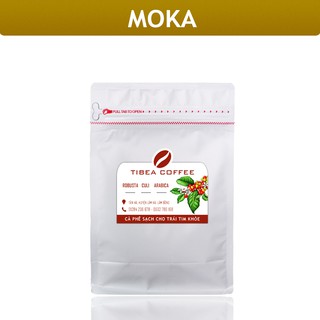 Cà phê mộc rang xay - moka - 250g - tibea coffee