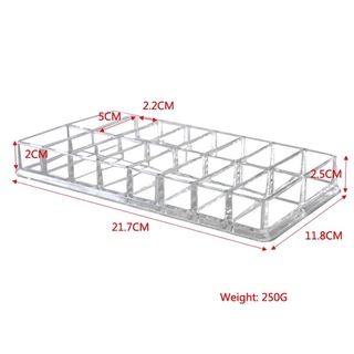 Eyeshadow Organizer Box, Acrylic Holder,16 Spaces Storage Case-01
