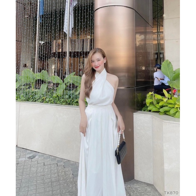 Sét Áo Yếm Kèm Chân Váy Dài Dáng Maxi