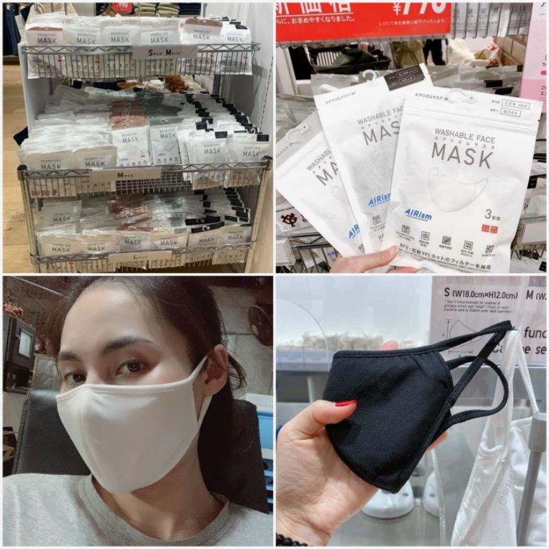 Khẩu trang vải Uni UV Cut 90%, cản bụi mịn PM2.5