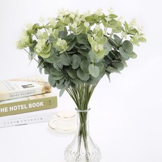 Cành lá táo mốc 16 nhánh trang trí