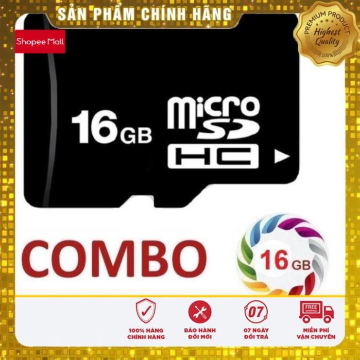 [Sỉ combo] 10 thẻ nhớ MicroSD 16G - Dùng cho điện thoại, Camera, loa , đài...