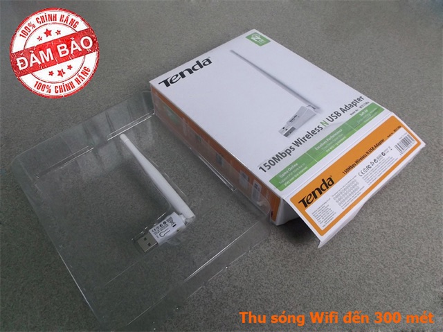 [SALE 10%] Thiết bị thu sóng wifi, card mạng không dây có anten tốc độ 150Mbps TENDA W311MA | BigBuy360 - bigbuy360.vn