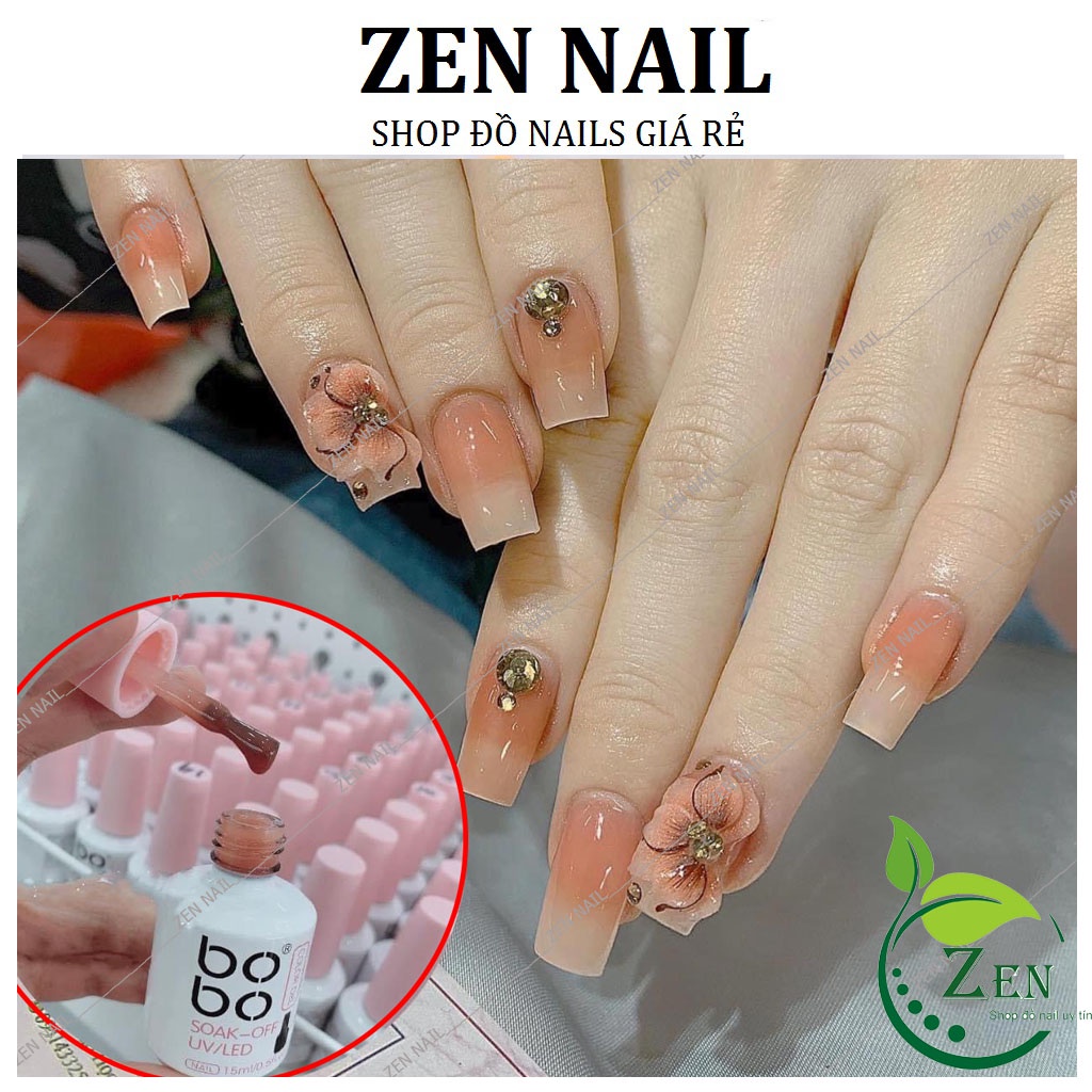 Sơn gel thạch bobo màu Cam tây, 15ml
